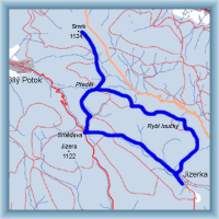 Cycling routes - From Jizerka to Smrk