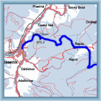 Cycling routes - Jesenice`s border