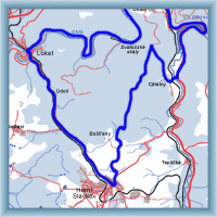 Cycling routes - From Loket by river Ohře and Teplá