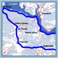 Cycling routes - From Vyšší Brod to Lipno