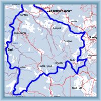 Cycling routes - Surounding of Kašperské Hory