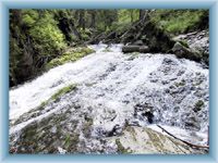 Sight of waterfall of Bílá Opava