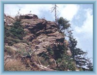 Rock on the top of Kamenný hill