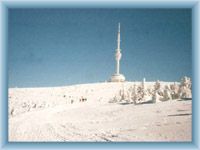 Mountain Praděd in winter