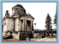 Monumantal crypt at cemetery in Nové Město pod Smrkem