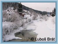 Velká Úpa - Frozen river