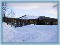 Mountain Čertova hora in winter