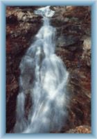 Waterfall of brook Huťský