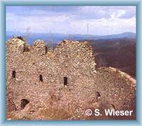 Ruin of castle on the Andělská hill