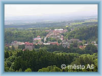 Aš - view from the tower