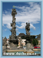 Fountain with statue St. Florian