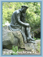 Duchcov - Statue - Walther von der Vogelweide
