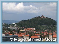 Most - View of castle Hněvín