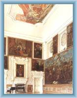 The main hall of chateau in Duchcov