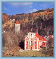 Nejdek - St.Martin´s church and Černá tower