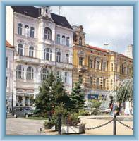 Benešovo square in Teplice