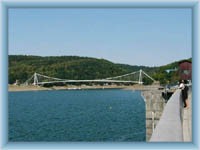 Vranov dam - bridge over the bay