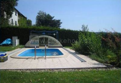 Holiday house - cottage in the garden with pool