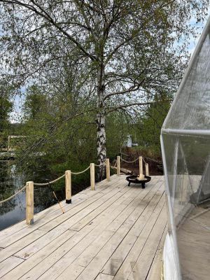 Glamping Jedlová with outdoor wellness