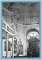 Sonov - interior of church of St. Margaret - formerly