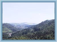 View from castle Střmen