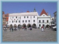 Town-square in Český Krumlov