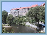 River Vltava and castle in Český Krumlov