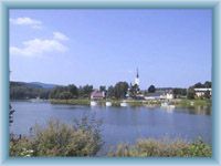 Dam lake Lipno and Frymburk