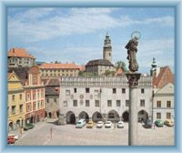 Town-square in Český Krumlov