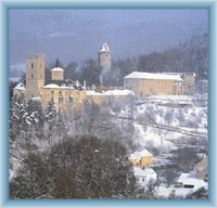 Upper castle and tower Jakobínka in Rožmberk