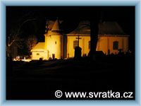 Svratka - Church at night