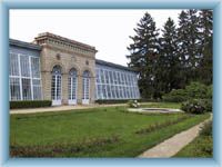 Telč - glasshouse in castle park